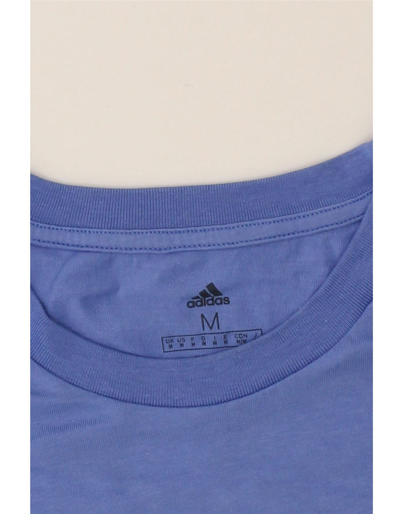 ADIDAS Mens T-Shirt Top Medium Blue Cotton Vintage Adidas and Second-Hand Adidas from Messina Hembry 