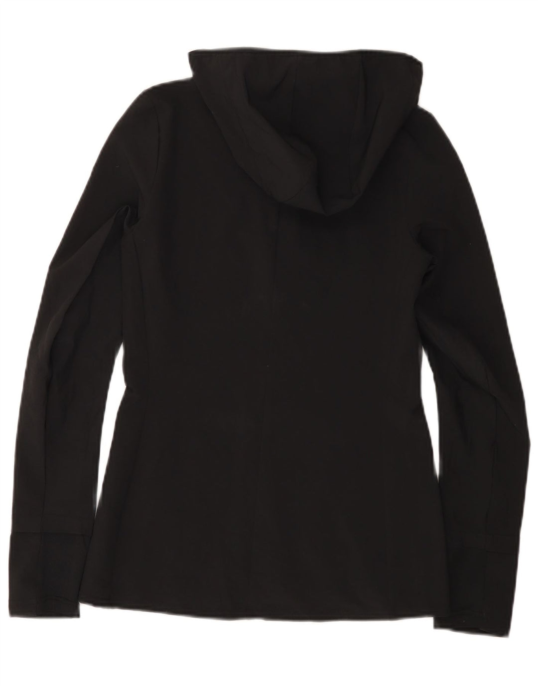 Adidas Womens Hooded Tracksuit Top Jacket UK 0/2 2XS Black Polyester