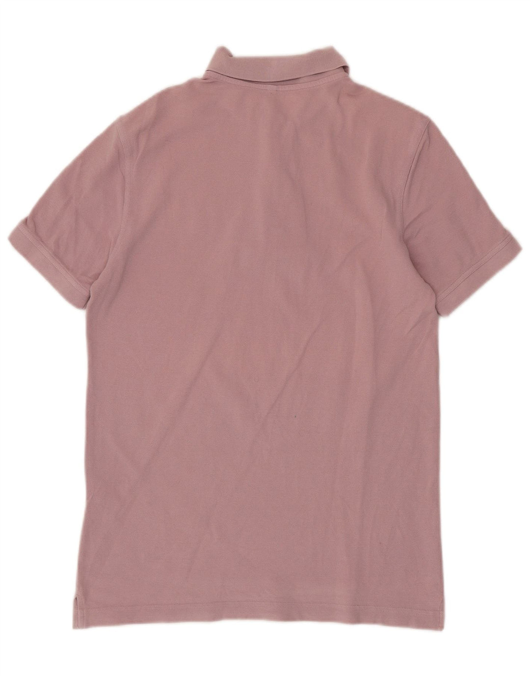BENETTON Mens Polo Shirt Medium Pink Cotton