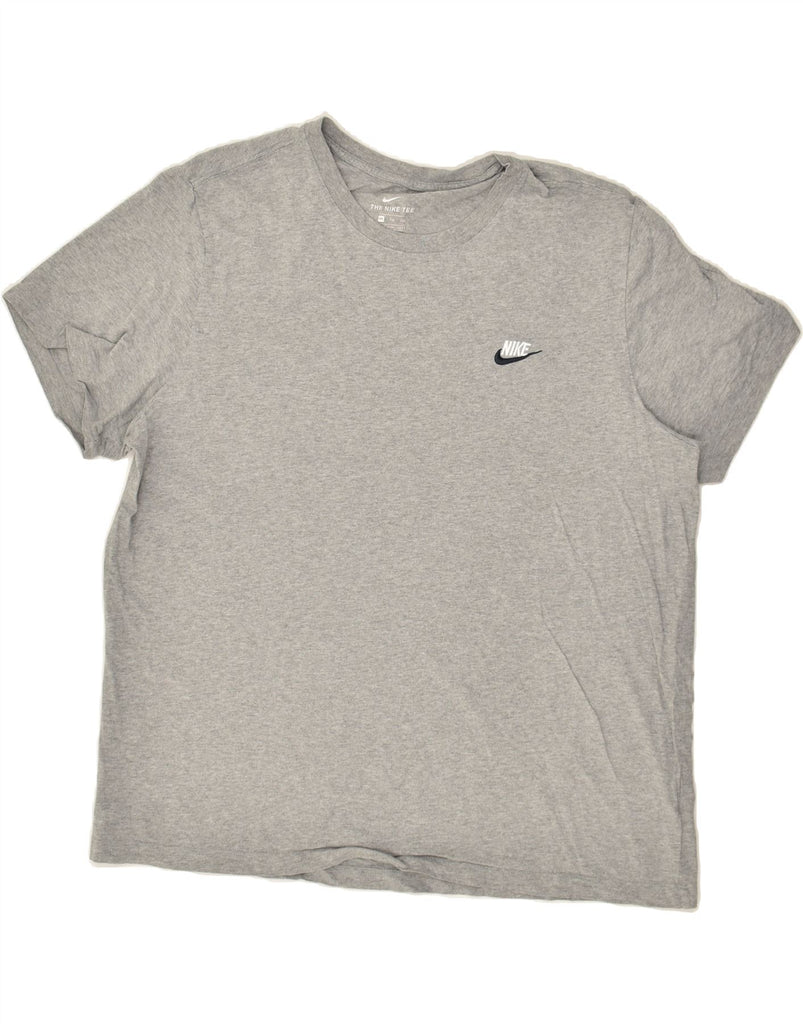 NIKE Mens The Nike Tee T-Shirt Top 2XL Grey Cotton | Vintage Nike | Thrift | Second-Hand Nike | Used Clothing | Messina Hembry 