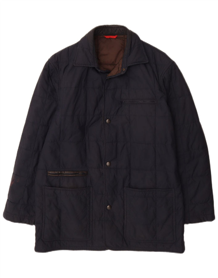 Fay Mens Padded Jacket UK 36 Small Navy Blue