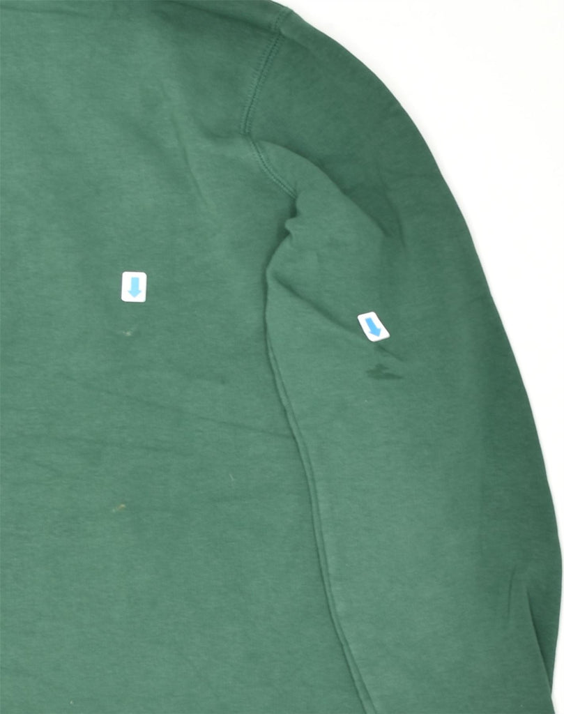 JACK WILLS Womens Graphic Hoodie Jumper UK 14 Large  Green Cotton | Vintage Jack Wills | Thrift | Second-Hand Jack Wills | Used Clothing | Messina Hembry 