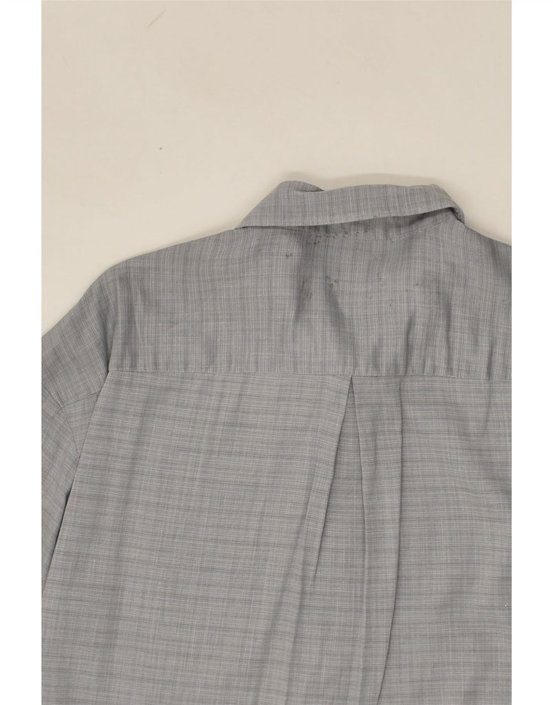 PIERRE CARDIN Mens Shirt Size 42 Large Grey Check Cotton | Vintage Pierre Cardin | Thrift | Second-Hand Pierre Cardin | Used Clothing | Messina Hembry 