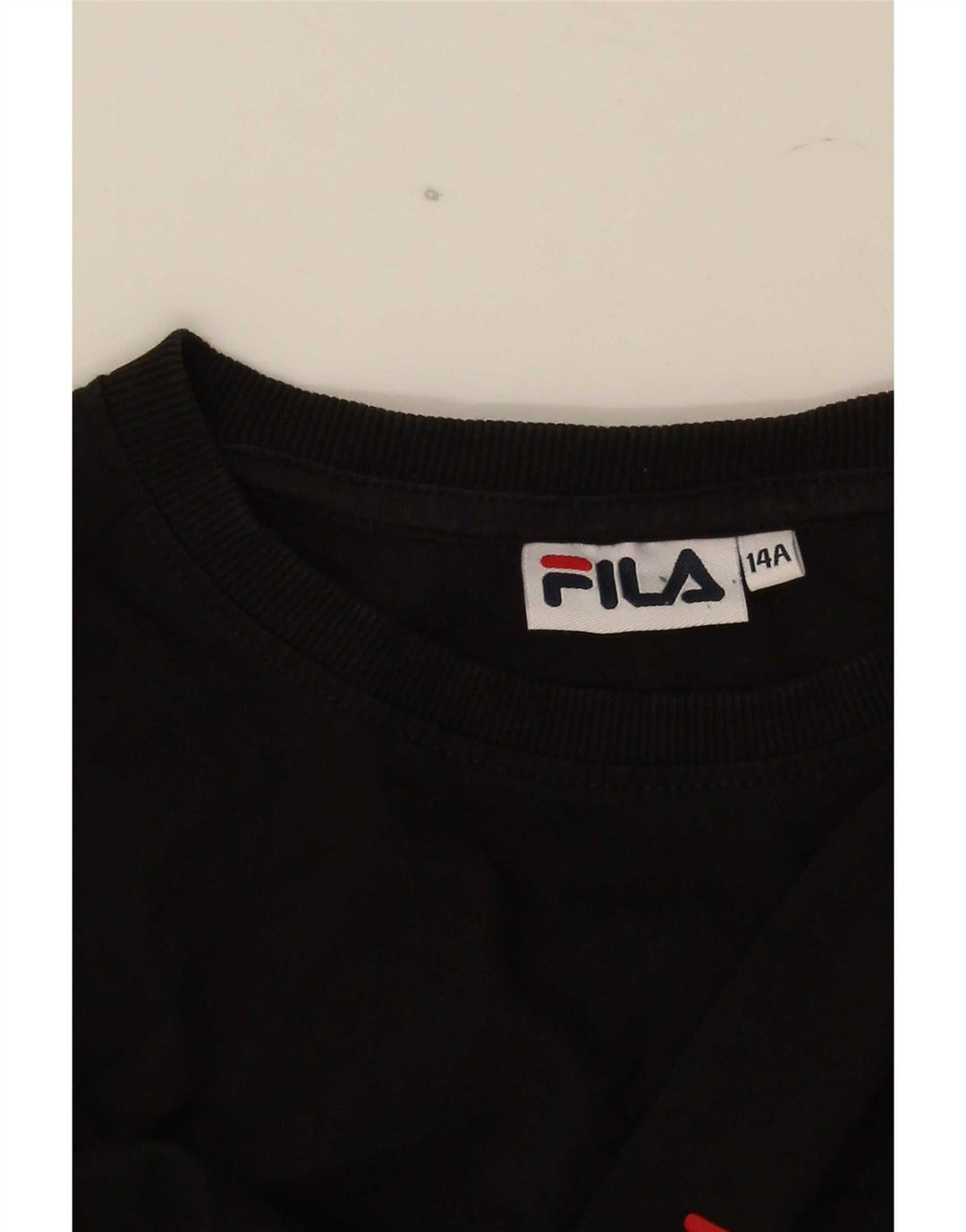 Fila Boys T-Shirt Top 13-14 Years Black Striped