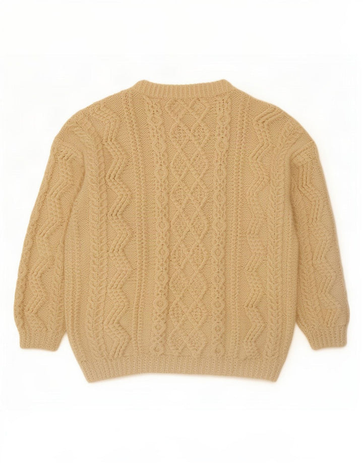 Vintage Mens Crew Neck Jumper Sweater 2XL Off White
