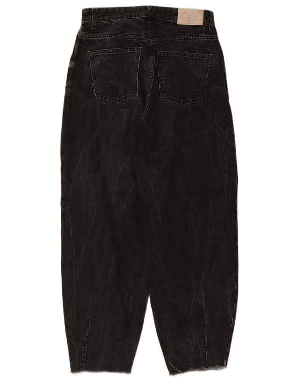Zara Womens Balloon High Waist Jeans EU 36 XS W26 L26 Black Cotton
