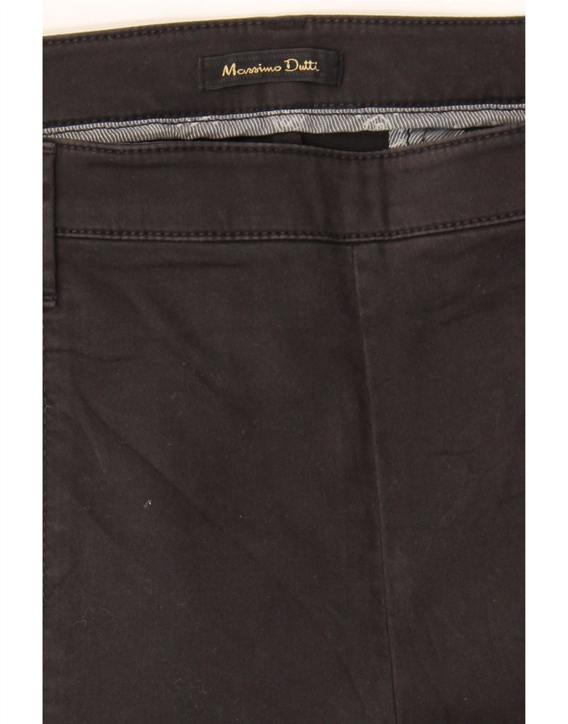 MASSIMO DUTTI Womens Slim Fit Chino Trousers EU 44 XL W34 L27 Grey Cotton Vintage Massimo Dutti and Second-Hand Massimo Dutti from Messina Hembry 