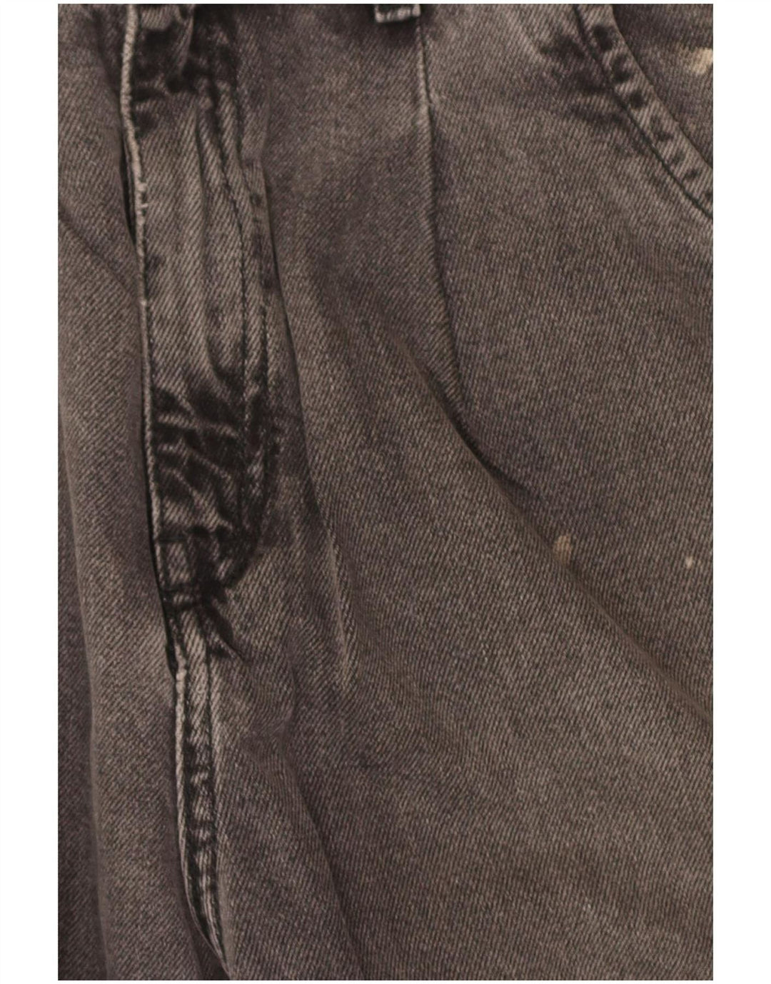 Zara Womens Balloon High Rise Cropped Jeans EU 40 Medium W30 L26 Grey