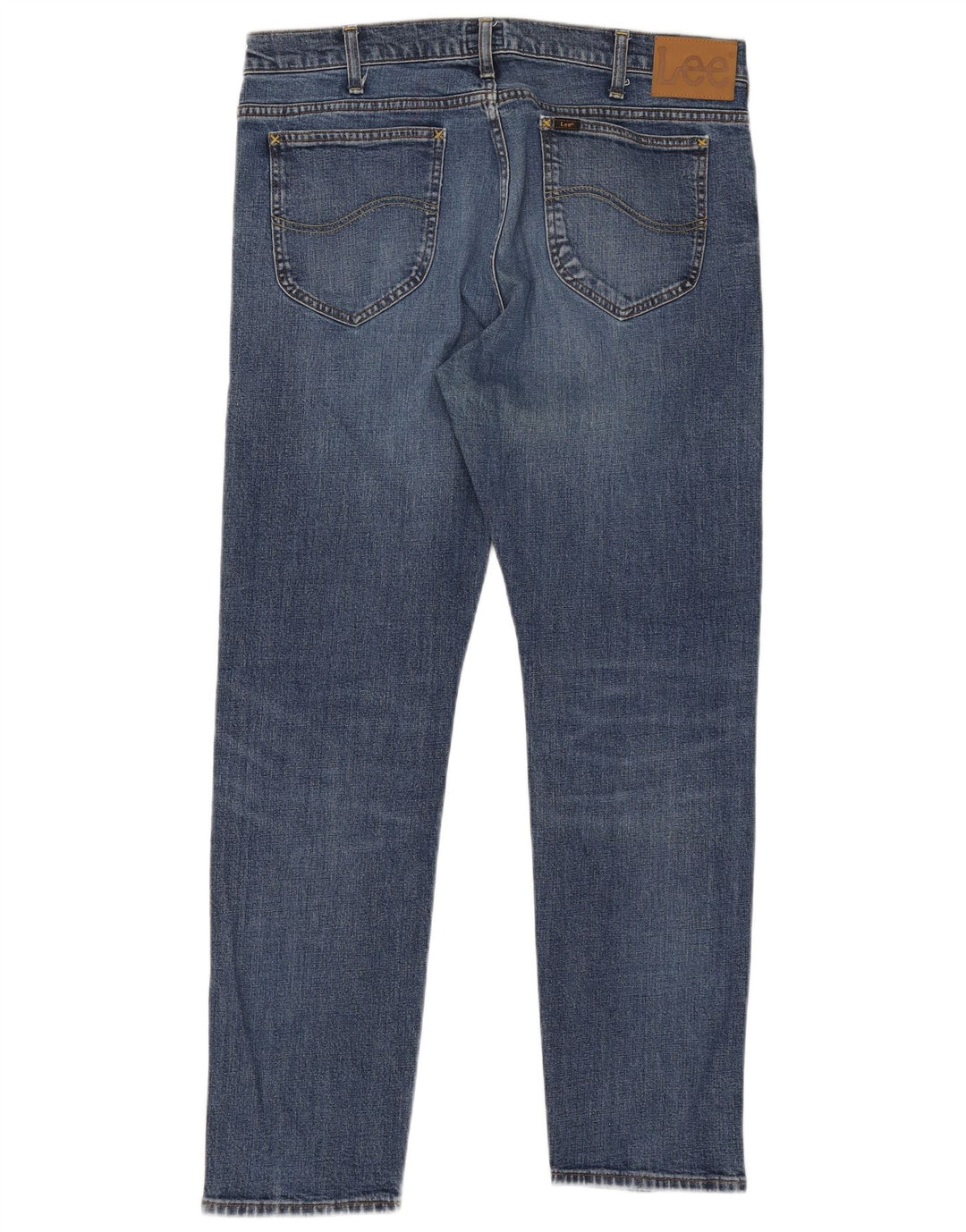 Lee Mens Rider Slim Jeans W36 L32 Blue Cotton