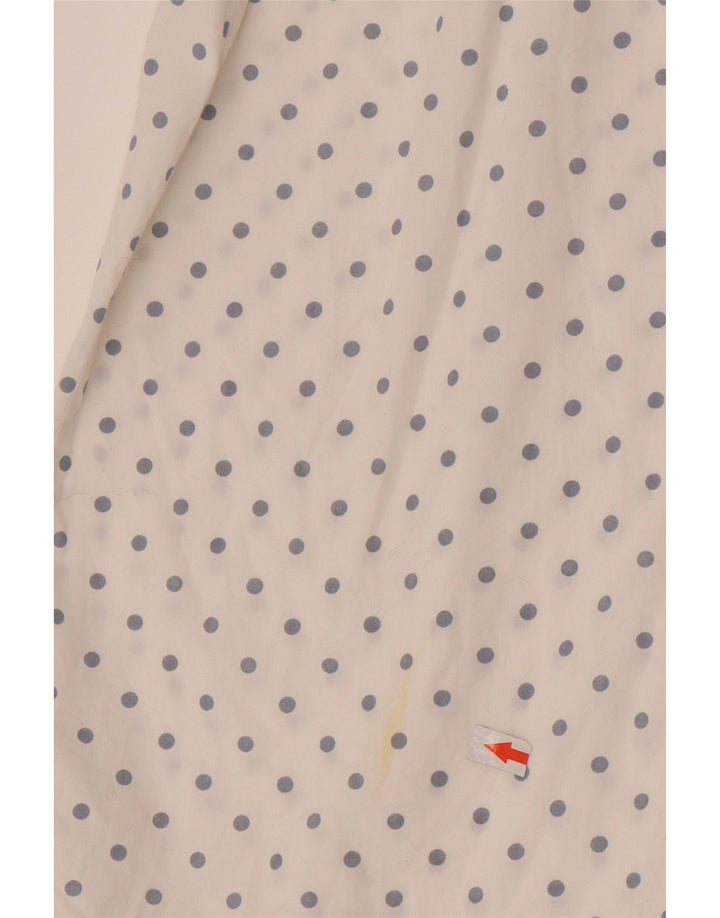 Emmanuel Schvili Womens Shirt UK 18 XL White Spotted
