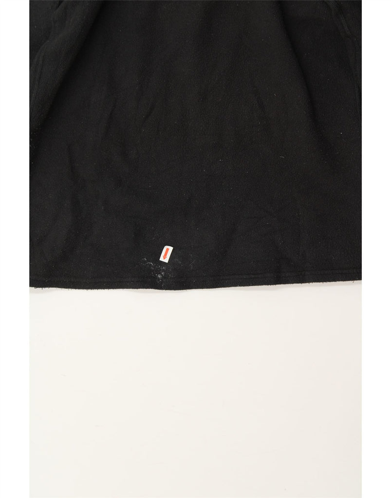 THE NORTH FACE Mens Zip Neck Fleece Jumper Small Black Polyester Vintage The North Face and Second-Hand The North Face from Messina Hembry 