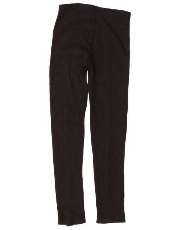 Zara Girls Skinny Casual Trousers 13-14 Years W24 L27 Black Viscose