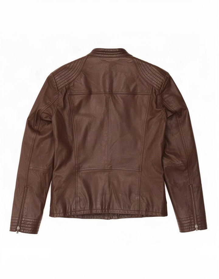 Conbipel Womens Leather Jacket IT 50 Large Brown