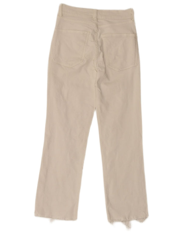 Zara Womens Straight Jeans EU 34 2XS W24 L25 White
