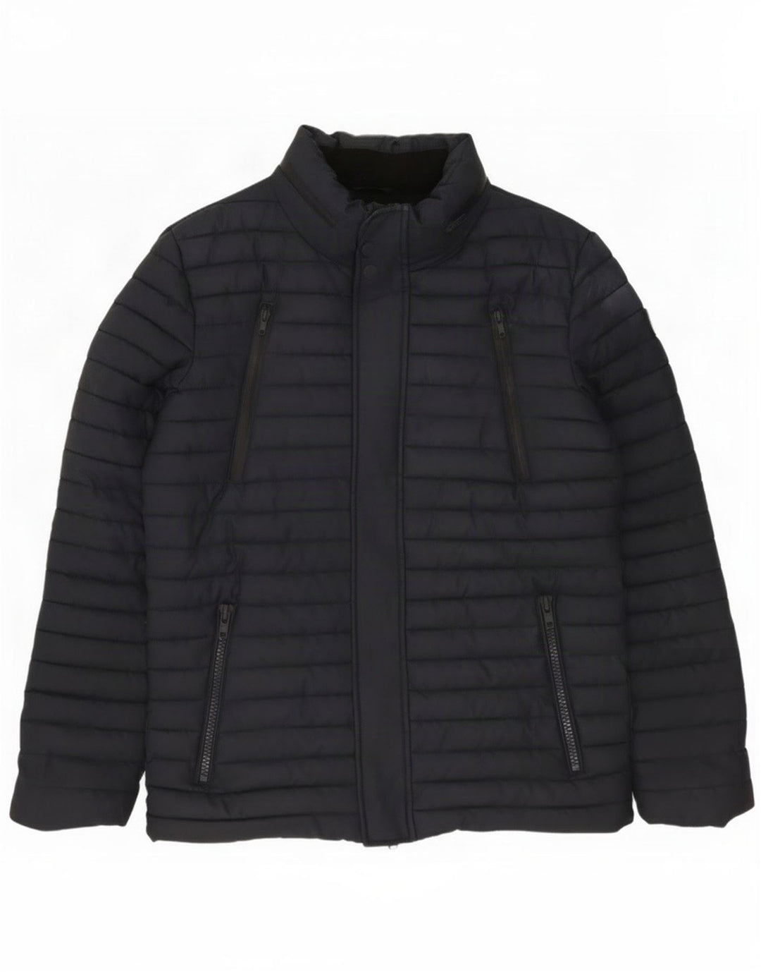 Superdry Mens Padded Jacket UK 40 Large Navy Blue Polyester