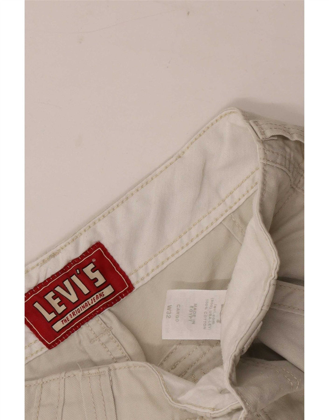 Levi's Mens Cargo Shorts  W32  Beige Cotton