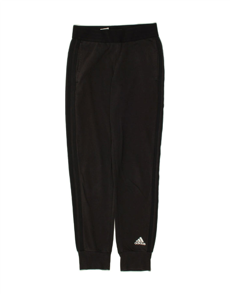 ADIDAS Girls Tracksuit Trousers Joggers 11-12 Years Black Cotton | Vintage Adidas | Thrift | Second-Hand Adidas | Used Clothing | Messina Hembry 