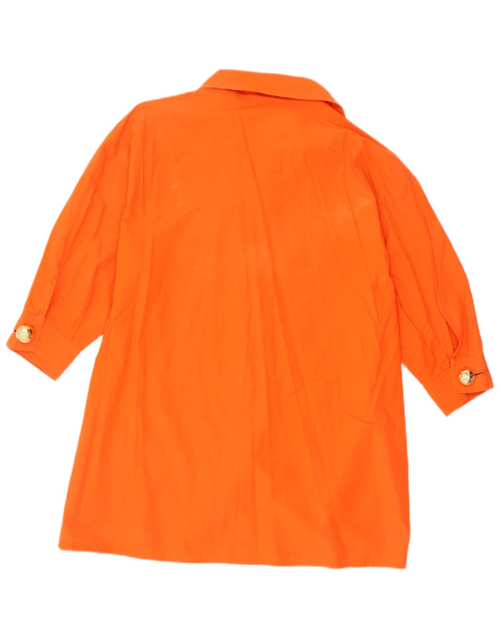 Iceberg Womens Oversized Graphic Shirt Blouse IT 40 Small Orange