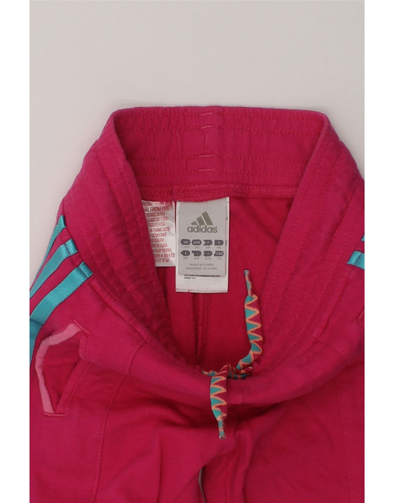 ADIDAS Girls Tracksuit Trousers Joggers 5-6 Years Pink Cotton | Vintage Adidas | Thrift | Second-Hand Adidas | Used Clothing | Messina Hembry 