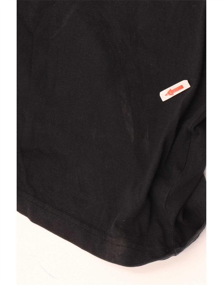 Nike Mens Graphic T-Shirt Top Large Black Colourblock Cotton