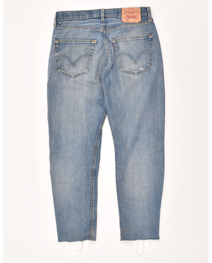 LEVI'S Mens 501 Distressed Tapered Jeans W31 L27 Blue Cotton Vintage Levi's and Second-Hand Levi's from Messina Hembry 