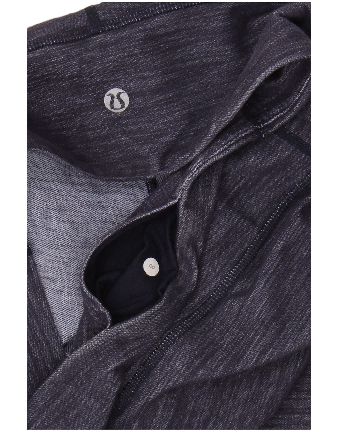 LULULEMON Womens Capri Leggings US 8 Medium  Purple Pinstripe