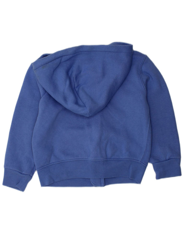 POLO RALPH LAUREN Boys Zip Hoodie Sweater 2-3 Years Blue Cotton