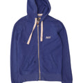 Superdry Mens Zip Hoodie Sweater Small Blue Cotton