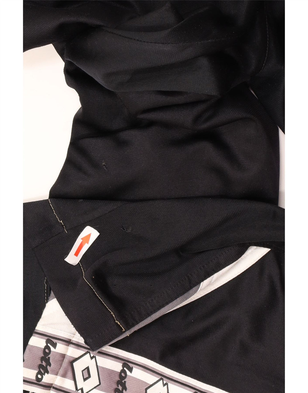 Lotto Mens Graphic Tracksuit Trousers Large Black Colourblock