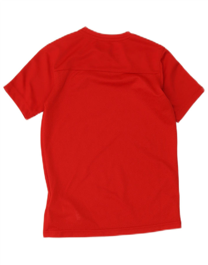 Nike Boys Dri Fit T-Shirt Top 8-9 Years Small Red Polyester