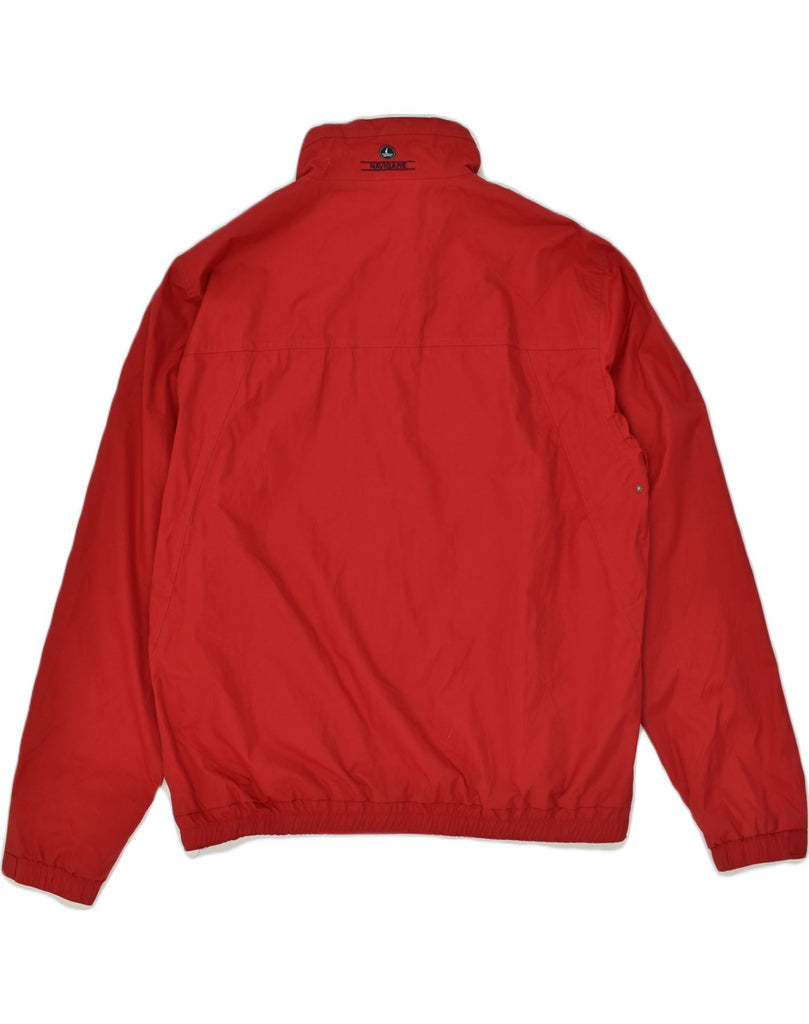 NAVIGARE Mens Bomber Jacket UK 46 3XL Red Nylon | Vintage Navigare | Thrift | Second-Hand Navigare | Used Clothing | Messina Hembry 