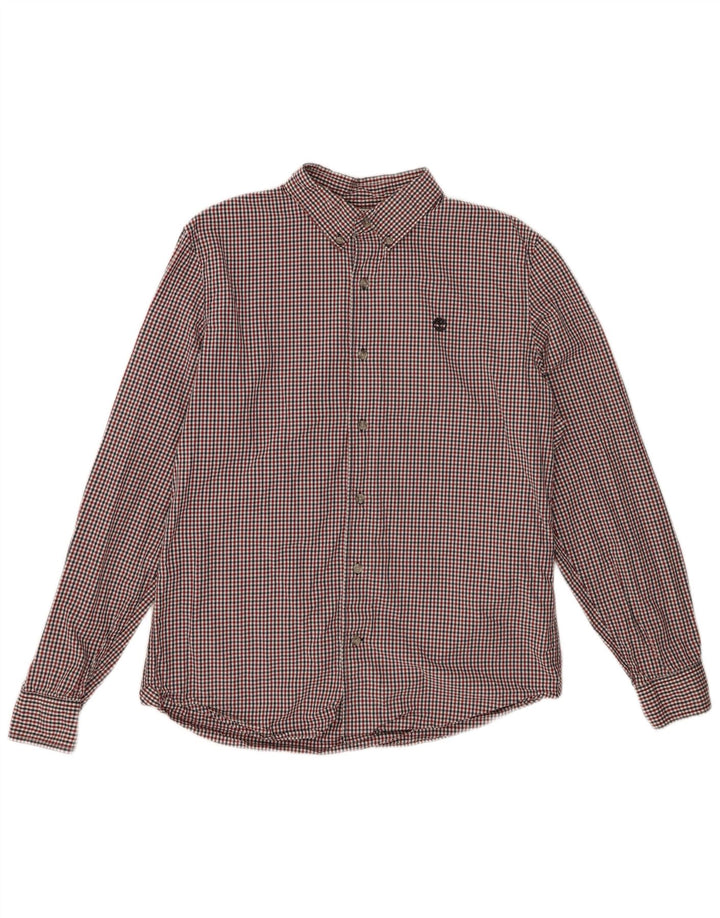 TIMBERLAND Mens Shirt Large Red Check