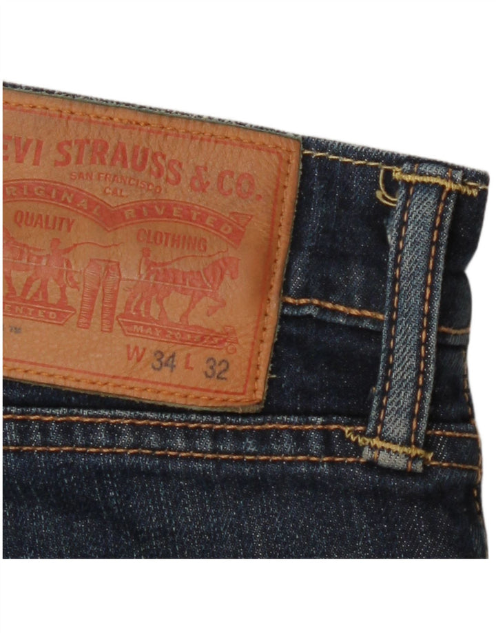 Levi's Mens 511 Slim Jeans W34 L32 Navy Blue Cotton