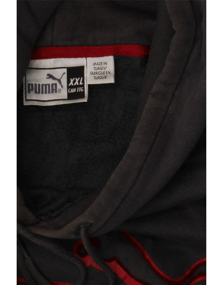 PUMA Mens Graphic Hoodie Jumper 2XL Grey
