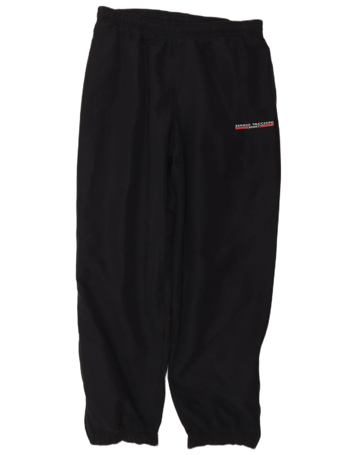 SERGIO TACCHINI Mens Tracksuit Trousers Large W34 L31 Black Polyester