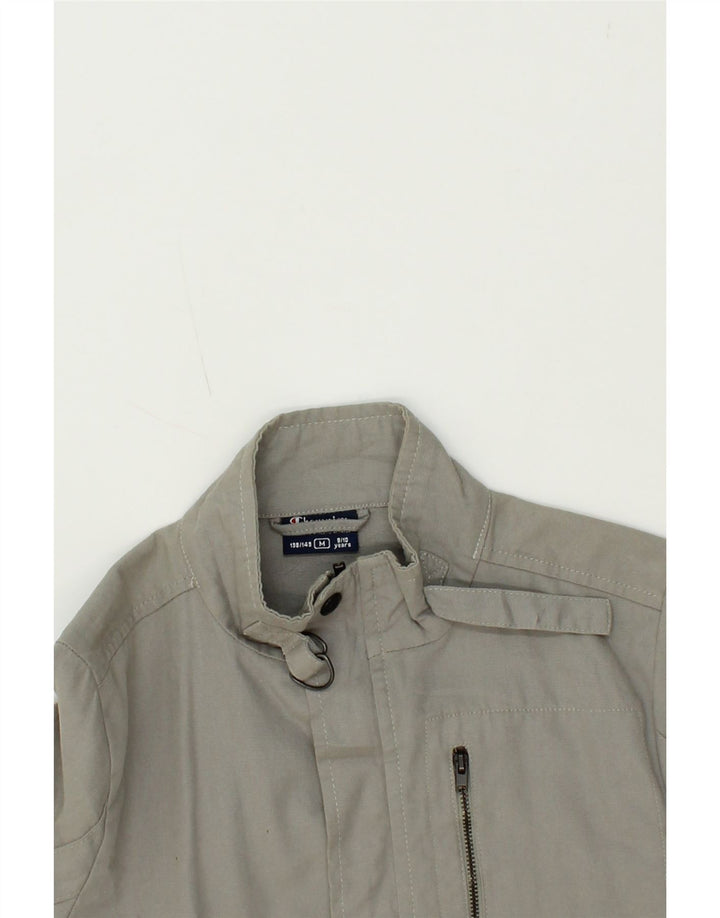 CHAMPION Boys Bomber Jacket 9-10 Years Medium Grey Cotton Vintage Champion and Second-Hand Champion from Messina Hembry 