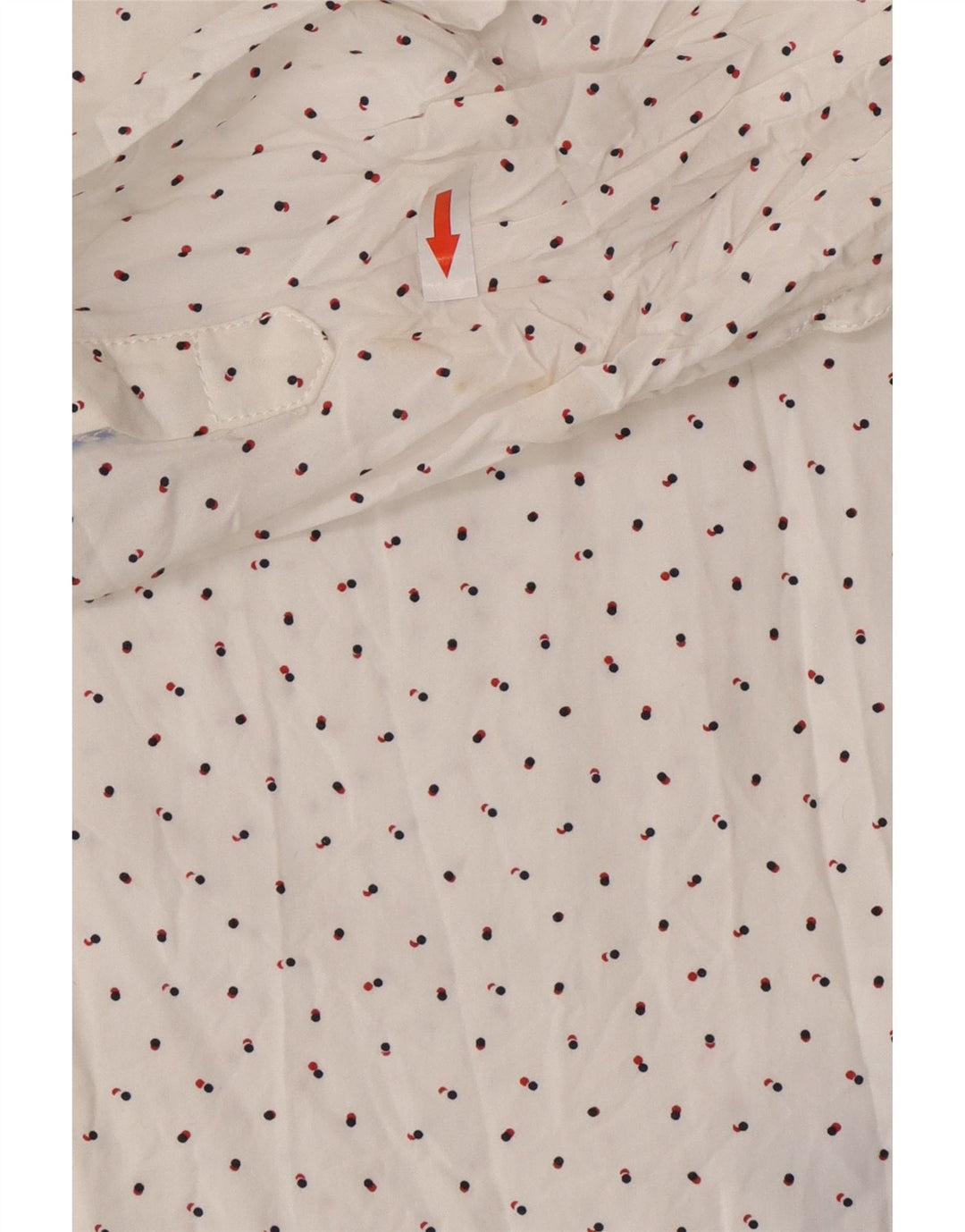 Tommy Hilfiger Womens Shirt UK 16 Large White Spotted Lyocell