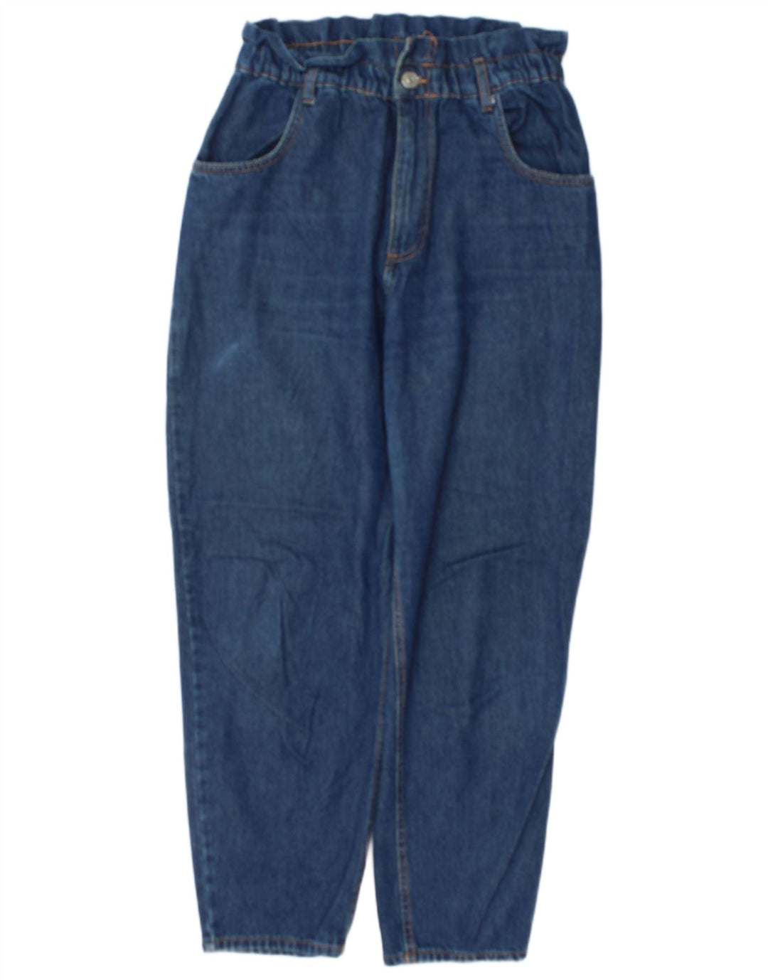 Zara Womens High Waist Tapered Jeans Medium W30 L27 Blue