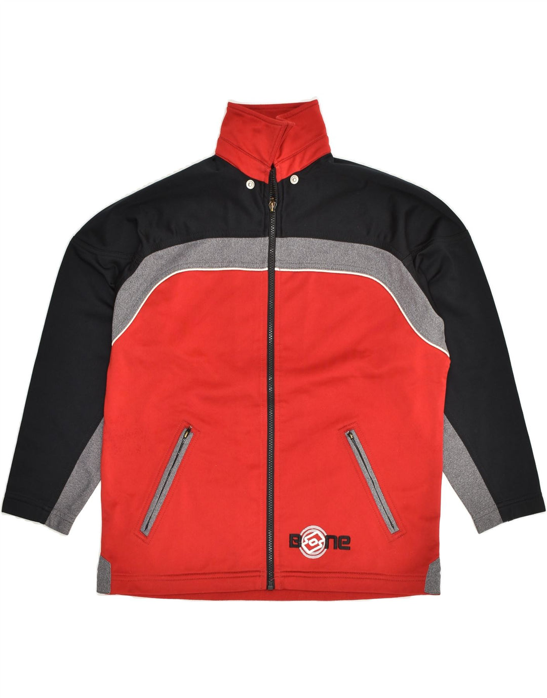 LOTTO Boys Tracksuit Top Jacket 13-14 Years 2XL Red Colourblock Polyester | Vintage Lotto | Thrift | Second-Hand Lotto | Used Clothing | Messina Hembry 