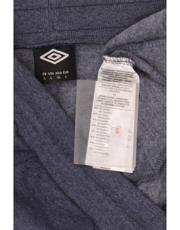 Umbro Mens Tracksuit Trousers Joggers Large Blue Cotton