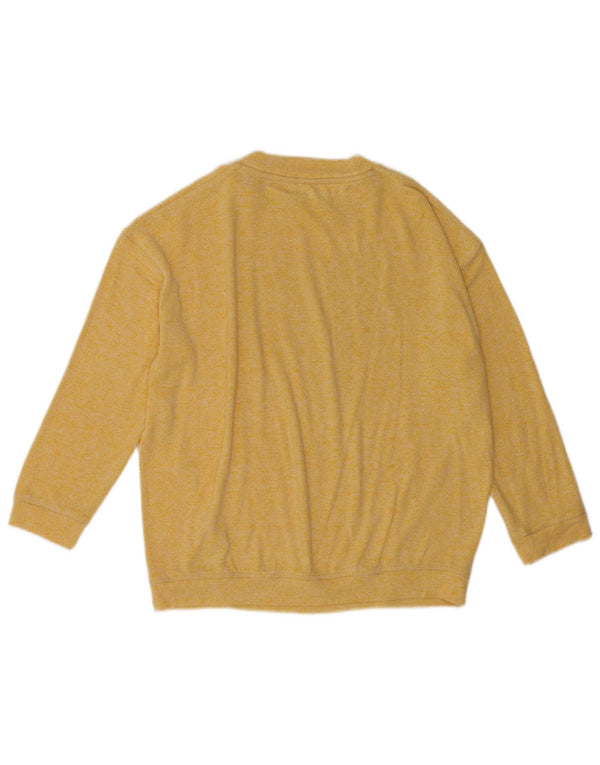 Marks & Spencer Womens Oversized Blouse Top UK 10 Small Yellow Flecked