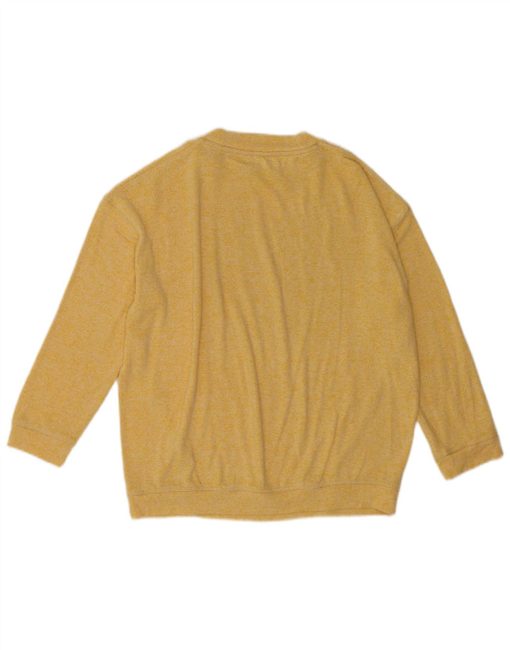 Marks & Spencer Womens Oversized Blouse Top UK 10 Small Yellow Flecked