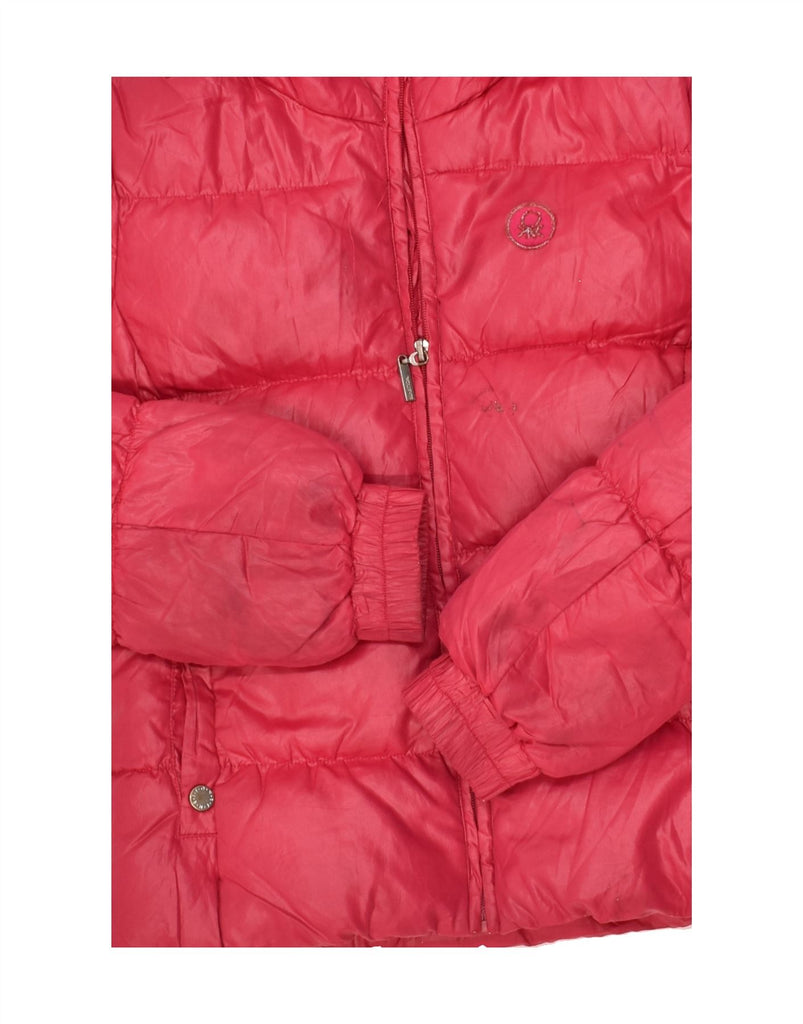 BENETTON Girls Hooded Padded Jacket 13-14 Years Pink | Vintage Benetton | Thrift | Second-Hand Benetton | Used Clothing | Messina Hembry 