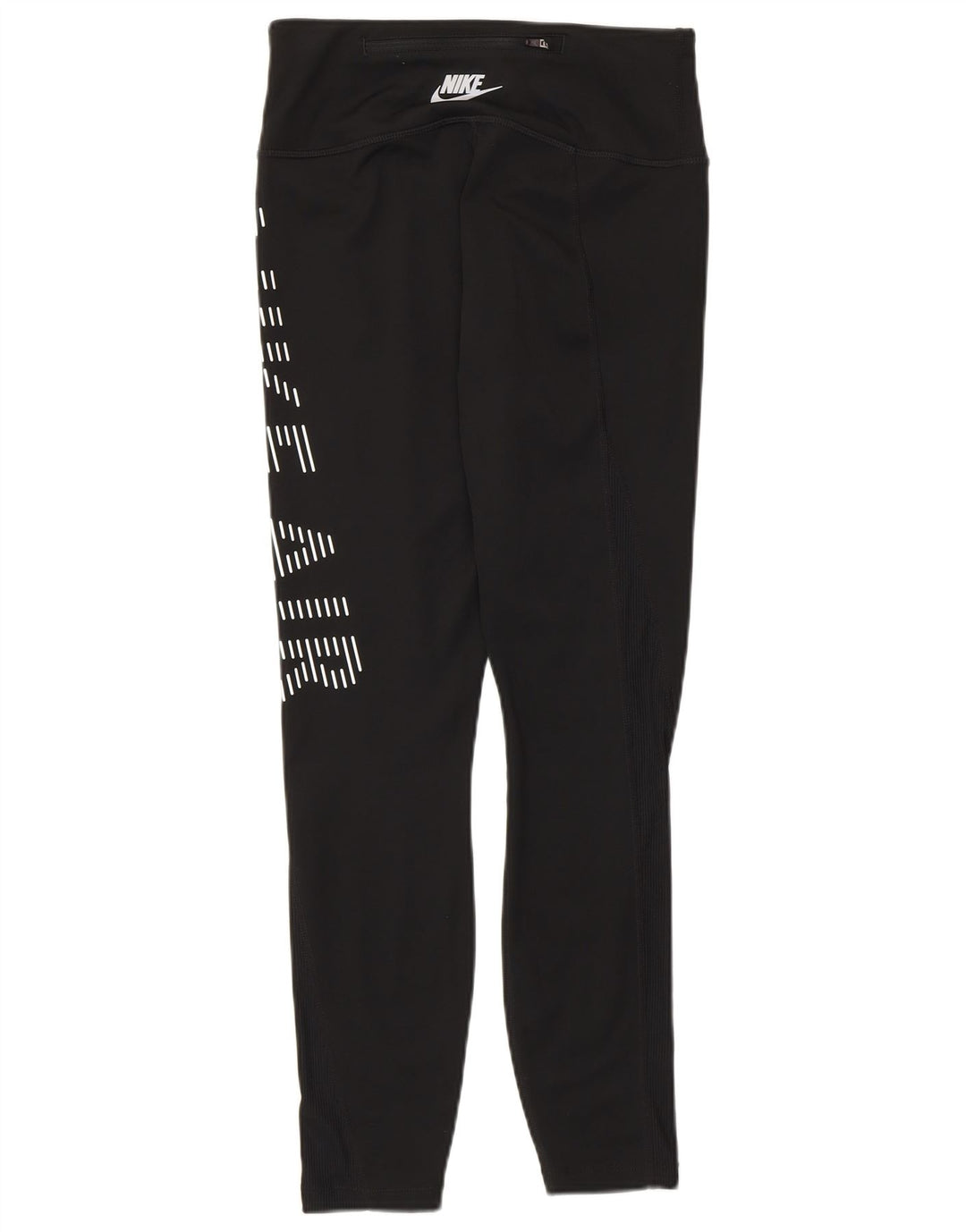 Nike Womens Dri Fit Graphic Leggings UK 8 Small Black