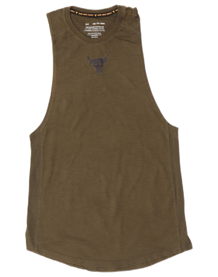 Under Armour Mens Vest Top XS Khaki
