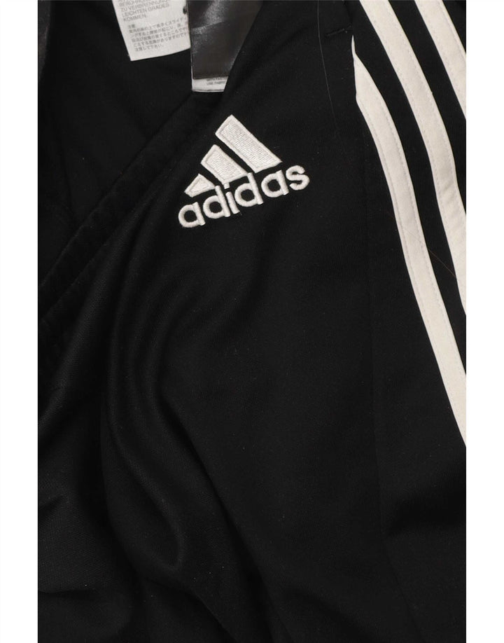 Adidas Mens Tracksuit Trousers Medium Black Polyester
