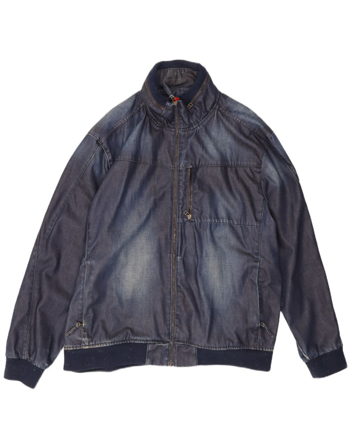 Engelbert Strauss Mens Denim Jacket UK 46 3XL Blue Cotton