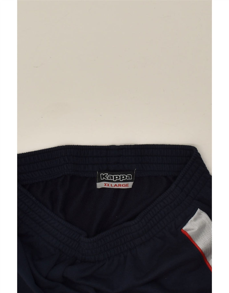 KAPPA Mens Tracksuit Trousers Joggers 2XL Navy Blue Cotton | Vintage Kappa | Thrift | Second-Hand Kappa | Used Clothing | Messina Hembry 