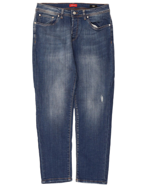 Liu Jo Mens Fred Tapered Jeans W32 L27 Blue Cotton