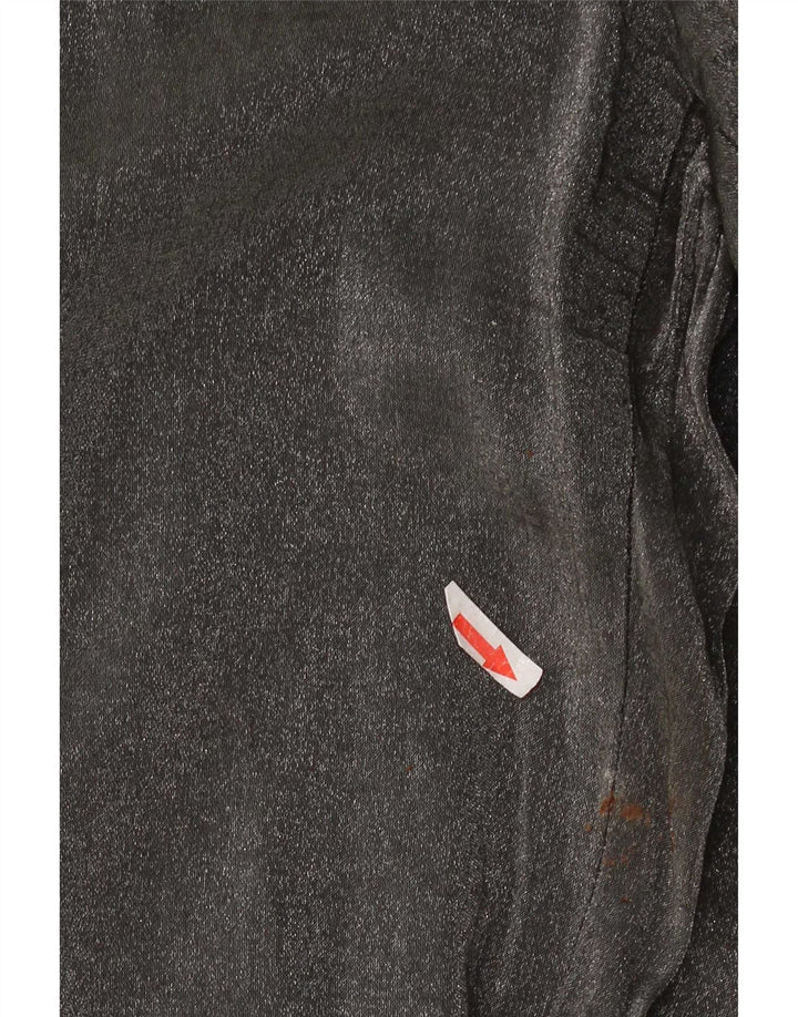 Marks & Spencer Womens Straight Casual Trousers W32 L30 Grey Viscose